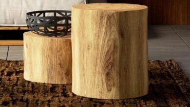 5 Tavolini in Legno grezzo dal design originale e il fascino autentico