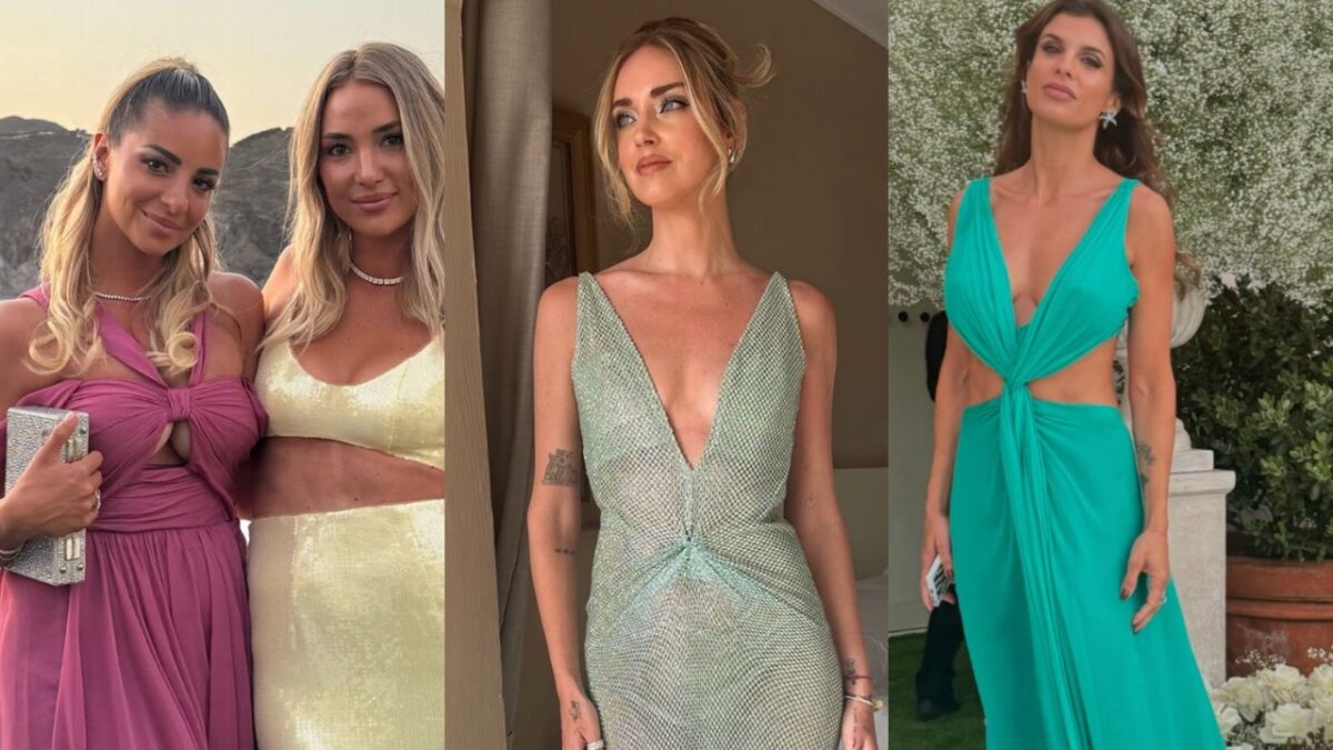 Matrimonio Diletta Leotta: i Look lussuosi delle invitate da Chiara Ferragni a Alice Campello