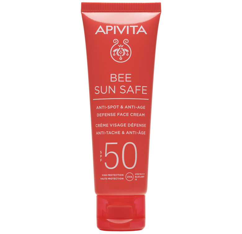 Bee Sun Safe Crema Viso Anti-Macchia & Anti-Age SPF50, Apivita