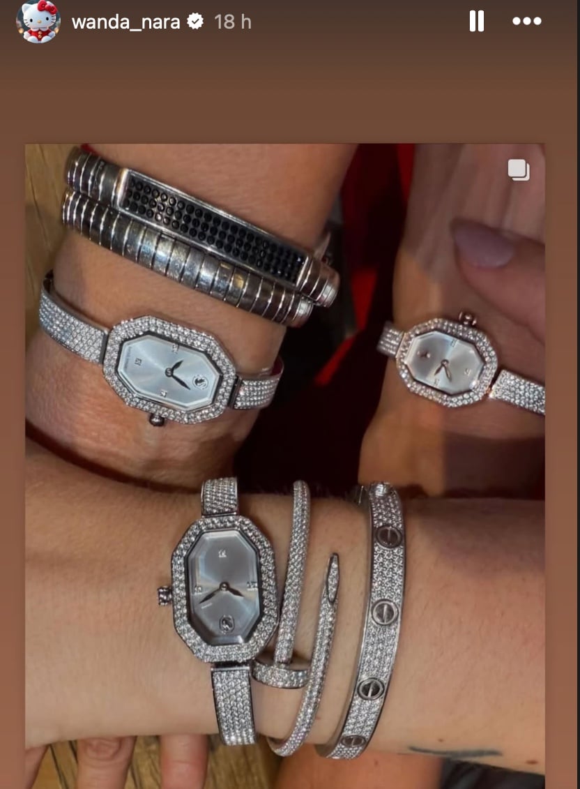 Wanda Nara, orologio e bracciali valgono quasi 150mila euro: che lusso