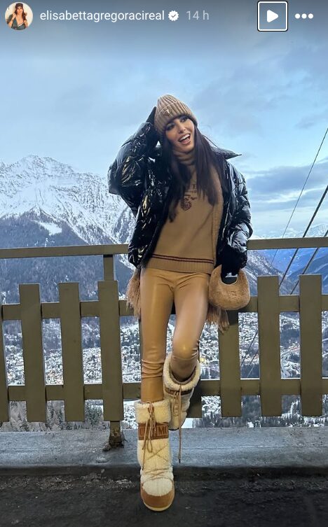 Elisabetta Gregoraci, quanto ha speso per il suo completo firmato Prada per la montagna