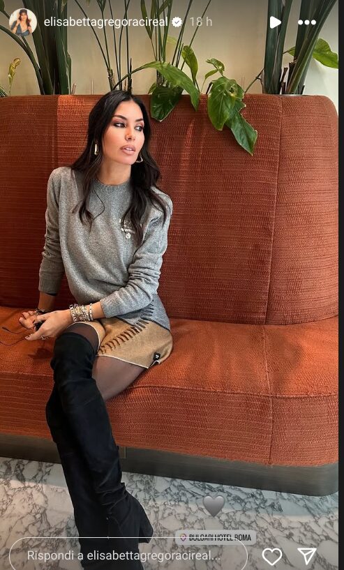 Elisabetta Gregoraci, il suo Look in cashmere by Prada è l’ultima tendenza per l’inverno: ma quanto costa!